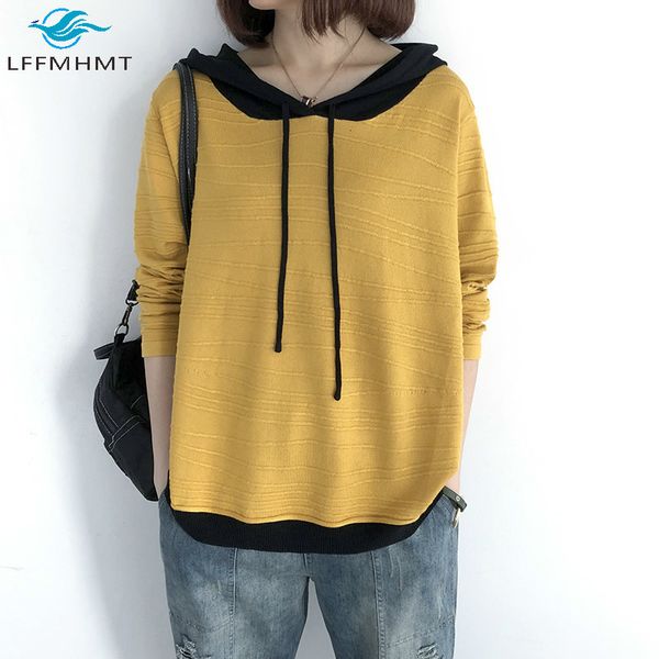 2021 new 4 colors spring fall striped patchwork long sleeve hoody women sweater office lady japan style harajuku casual pullover knitwear o4, White;black
2021 new 4 colors spring fall striped patchwork long sleeve hoody women sweater office lady japan style harajuku casual pullover knitwear o4, White;black