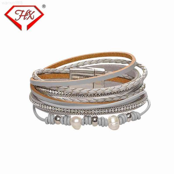 luxury leather freshwater pearl magnet buckle women's double ring multi-layer cowhide designer jewelrymen bracelets, Golden;silver
luxury leather freshwater pearl magnet buckle women's double ring multi-layer cowhide designer jewelrymen bracelets, Golden;silver