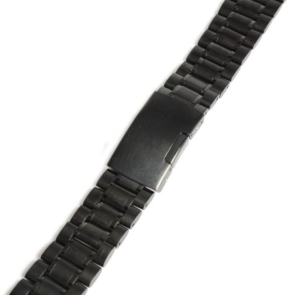 watch bands men women 22mm black stainless steel band strap bracelet curved end brand, Black;brown
watch bands men women 22mm black stainless steel band strap bracelet curved end brand, Black;brown