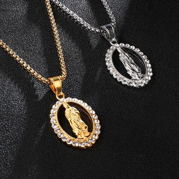 pendant necklaces wt-ren003 optional color religious christian stainless steel virgin mary necklace lady jewerly, Silver
pendant necklaces wt-ren003 optional color religious christian stainless steel virgin mary necklace lady jewerly, Silver