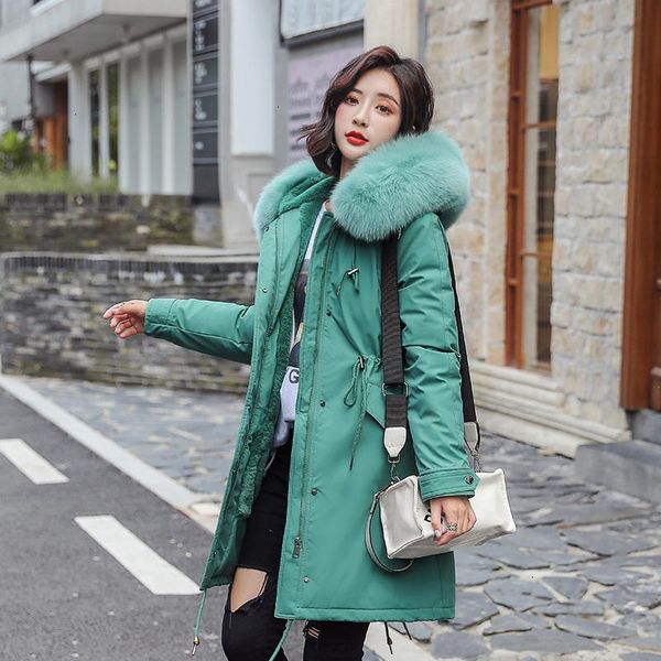 2021 new women warm veet thicken faux fur coats jackets korean long parka winter casual drawstring waist pocket overcoats ndrs, Black
2021 new women warm veet thicken faux fur coats jackets korean long parka winter casual drawstring waist pocket overcoats ndrs, Black