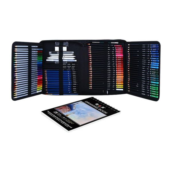 gift sets h&b 126 pcs/set water-soluble/oily colored sketch pencil art drawing supplies contains charcoal highlight pen a5 painting
gift sets h&b 126 pcs/set water-soluble/oily colored sketch pencil art drawing supplies contains charcoal highlight pen a5 painting