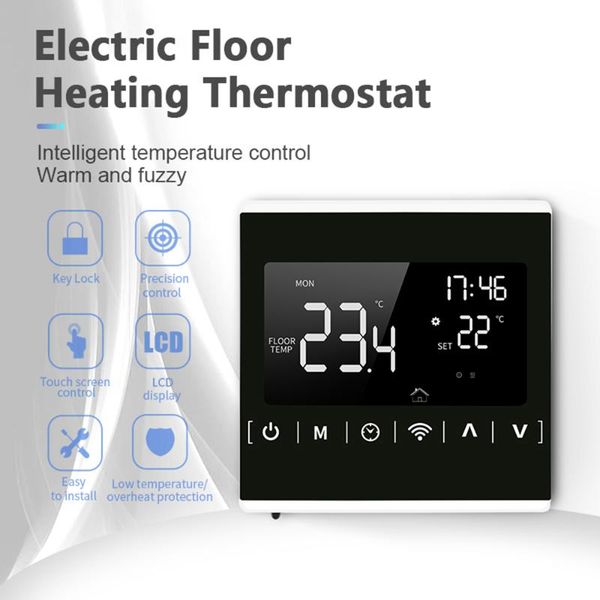 smart home control wi-fi thermostat boiler app heating temperature controller overheat protections anti-e with lcd display
smart home control wi-fi thermostat boiler app heating temperature controller overheat protections anti-e with lcd display