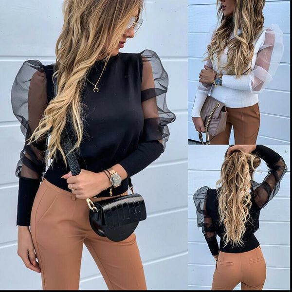 modis women transparent white blouses mesh sheer puff long sleeve shirts chiffon knitted ladies autumn winter clothes
modis women transparent white blouses mesh sheer puff long sleeve shirts chiffon knitted ladies autumn winter clothes