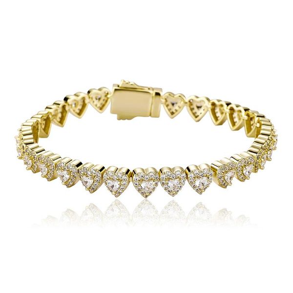 charm bracelets 7mm heart bracelet bling iced full micro pave cubic zirconia womens hip hop fashion jewelry for gift, Golden;silver
charm bracelets 7mm heart bracelet bling iced full micro pave cubic zirconia womens hip hop fashion jewelry for gift, Golden;silver