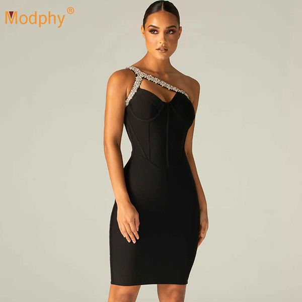 women's one shoulder backless hollow diamond bodycon bandage dress summer fashion black evening party vestidos 210527, Black;gray
women's one shoulder backless hollow diamond bodycon bandage dress summer fashion black evening party vestidos 210527, Black;gray