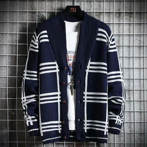 men's sweaters spring and autumn coat fashion korean winter sweater thin style trend loose handsome knitted cardigan, White;black
men's sweaters spring and autumn coat fashion korean winter sweater thin style trend loose handsome knitted cardigan, White;black