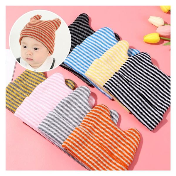 caps & hats 1 pc winter stripe warm cute baby hat born beanie bear ears boys and girls cap infant, Yellow
caps & hats 1 pc winter stripe warm cute baby hat born beanie bear ears boys and girls cap infant, Yellow
