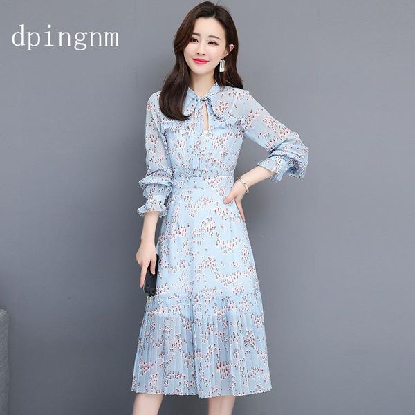 casual dresses fashion print dress bow tie sashes long sleeve pattern chic vestidos, Black;gray
casual dresses fashion print dress bow tie sashes long sleeve pattern chic vestidos, Black;gray