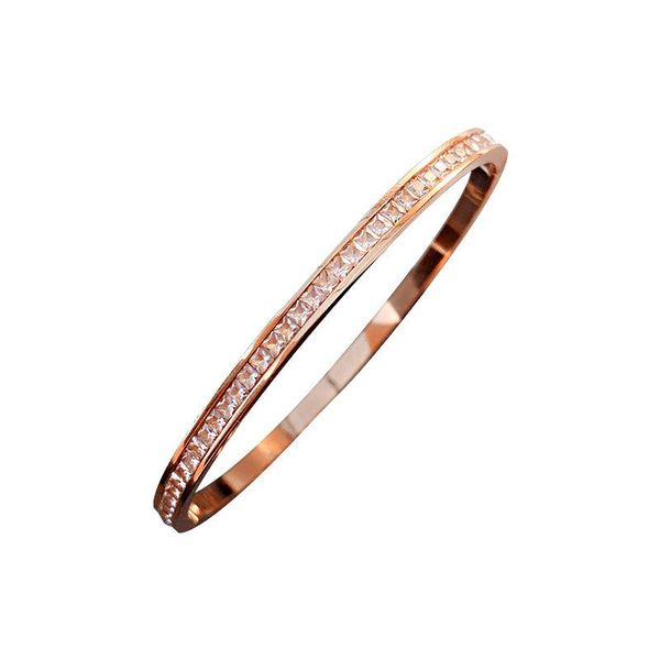 bangle rz056 half circle full diamond bracelet rose gold female titanium steel, Black
bangle rz056 half circle full diamond bracelet rose gold female titanium steel, Black