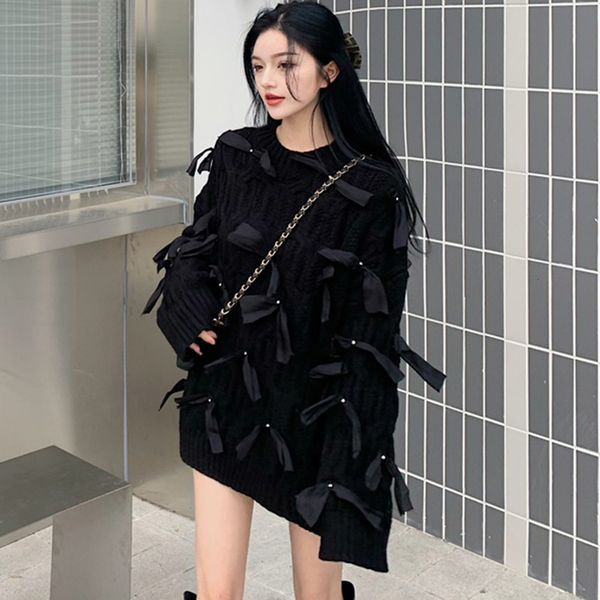 2021 new high street autumn winter fashion designer's selling thin crew neck sweater 2i1c, White;black
2021 new high street autumn winter fashion designer's selling thin crew neck sweater 2i1c, White;black