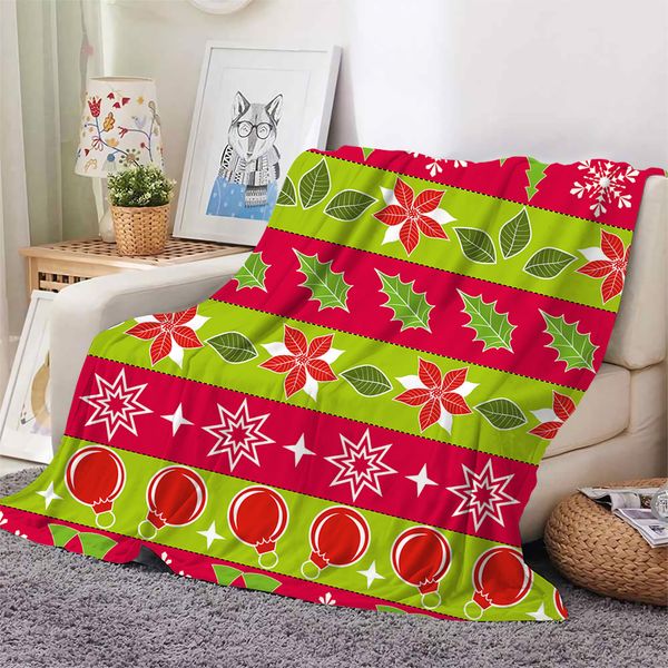 cloocl christmas blanket 3d graphics striped leaf berry print flannel blankets cartoon throw blankets festival gifts
cloocl christmas blanket 3d graphics striped leaf berry print flannel blankets cartoon throw blankets festival gifts