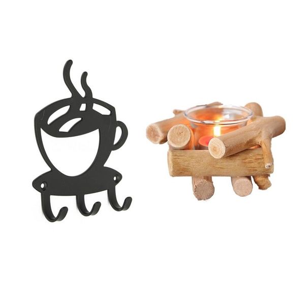 hooks & rails home coffee wall mount metal 3 hook key rack with pastoral retro wooden candle holder glass creative decoration
hooks & rails home coffee wall mount metal 3 hook key rack with pastoral retro wooden candle holder glass creative decoration