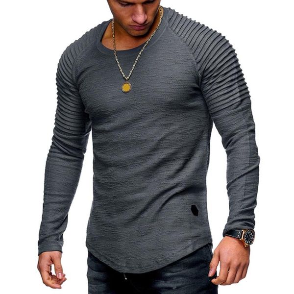 men's t-shirts men casual fit slim long sleeve tshirt solid pleated shoulder o-neck fashion spring &summer t shirt tee clothing, White;black
men's t-shirts men casual fit slim long sleeve tshirt solid pleated shoulder o-neck fashion spring &summer t shirt tee clothing, White;black