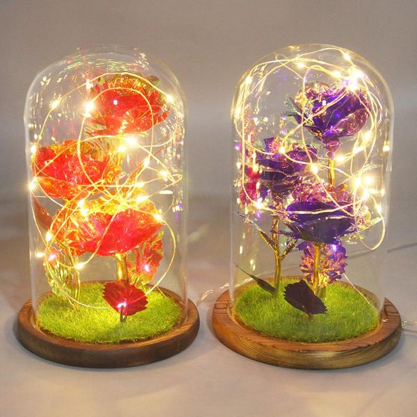 3 heads 24k gold foil rose flower in glass cover light atmosphere table lamp holiday lighting valentines day new year gifts
3 heads 24k gold foil rose flower in glass cover light atmosphere table lamp holiday lighting valentines day new year gifts