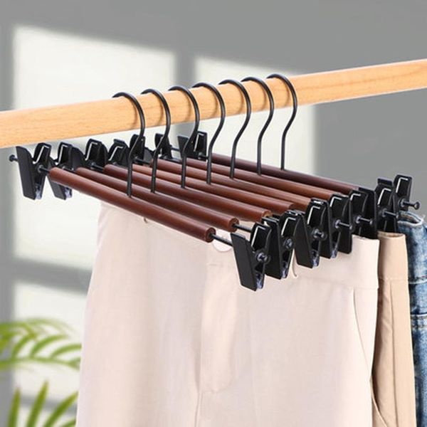 hangers & racks 10pcs/lot wooden pants skirt slacks bottoms with metal anti-wrinkle clips premium retro finish 360° hooks
hangers & racks 10pcs/lot wooden pants skirt slacks bottoms with metal anti-wrinkle clips premium retro finish 360° hooks