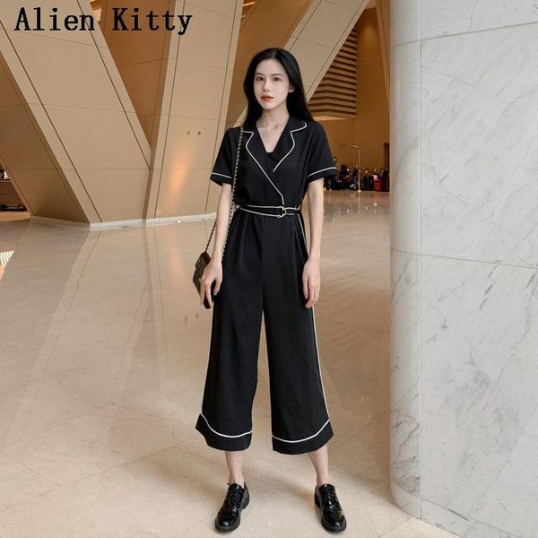 women's jumpsuits & rompers alien kitty summer loose fashion casual short-sleeved women jumpsuit lace up ankle-length pants sim, Black;white
women's jumpsuits & rompers alien kitty summer loose fashion casual short-sleeved women jumpsuit lace up ankle-length pants sim, Black;white