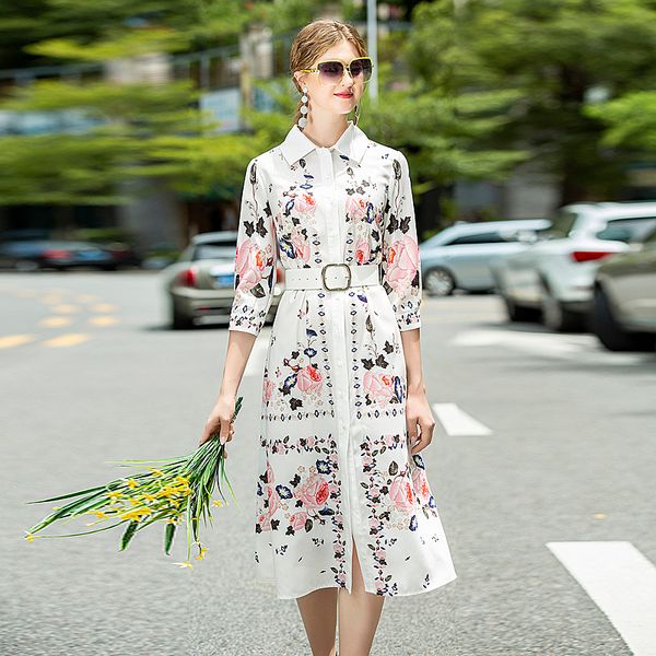runway 2021 autumn new women's party outing vintage elegant gentlewoman single breasted printed shirt dress u659, Black;gray
runway 2021 autumn new women's party outing vintage elegant gentlewoman single breasted printed shirt dress u659, Black;gray