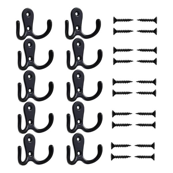 10pcs/set coat door hooks for bedrooms dual vintage coat hook wall mounted hanging clothes robe towel
10pcs/set coat door hooks for bedrooms dual vintage coat hook wall mounted hanging clothes robe towel