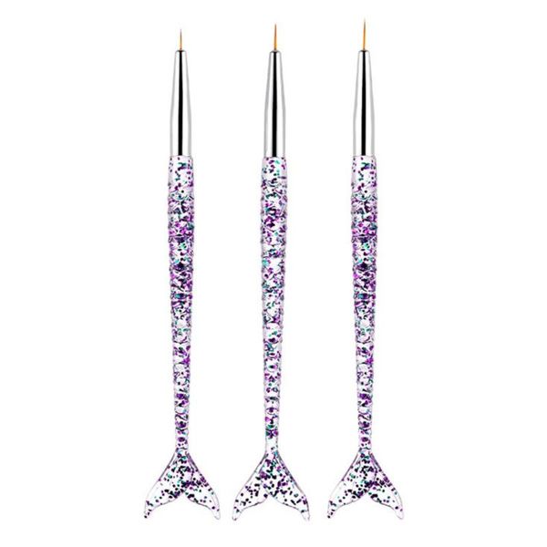 nail brushes 6pcs glitter mermaid handle make detailing striping blending painting flower manicure acrylic art brush set liner pen, Yellow
nail brushes 6pcs glitter mermaid handle make detailing striping blending painting flower manicure acrylic art brush set liner pen, Yellow