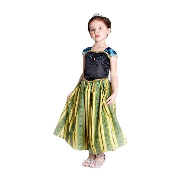 halloween children's costume snow and ice girl anna slim princess dress, Red;yellow
halloween children's costume snow and ice girl anna slim princess dress, Red;yellow