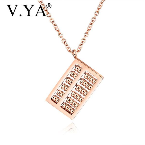 pendant necklaces v.ya jewelry abacus necklace rose gold ladies clavicle chain for women, Silver
pendant necklaces v.ya jewelry abacus necklace rose gold ladies clavicle chain for women, Silver