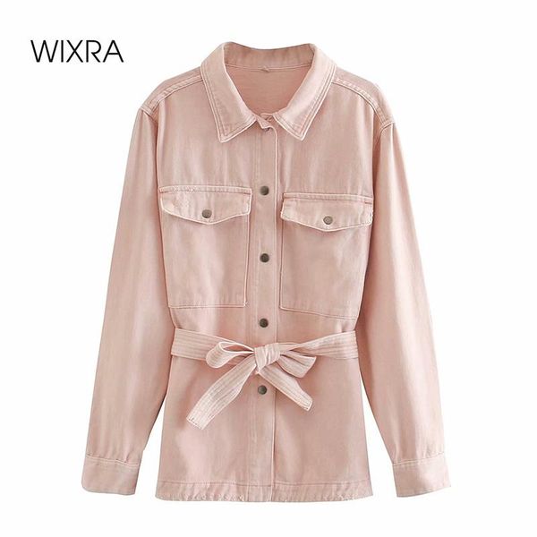 women's jackets wixra denim coat long sleeve cargo with sashes autumn casual womens pockets single breasted clothes, Black;brown
women's jackets wixra denim coat long sleeve cargo with sashes autumn casual womens pockets single breasted clothes, Black;brown