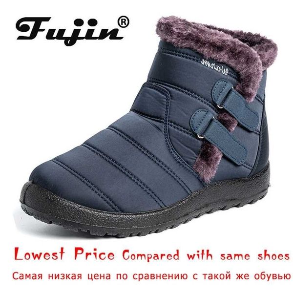 fujin large size women snow boots ankle hook look fur plush inside waterproof down winter shoes platform non slip 211022, Black
fujin large size women snow boots ankle hook look fur plush inside waterproof down winter shoes platform non slip 211022, Black