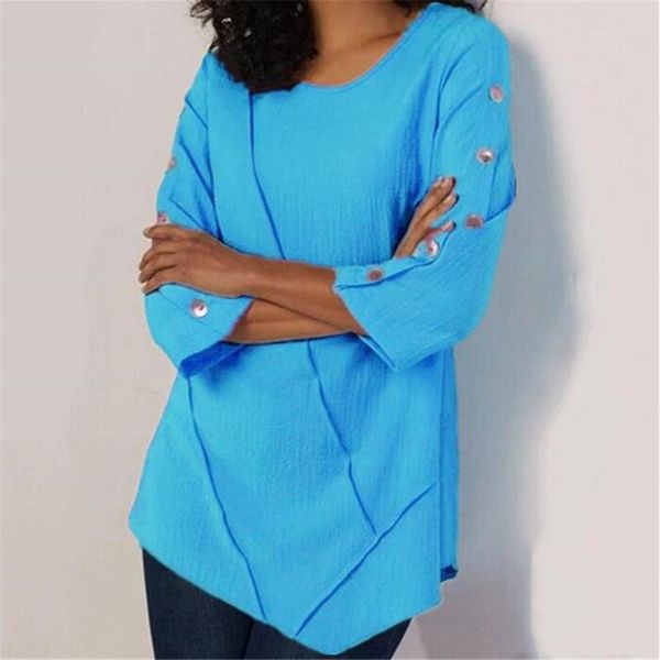 women's blouses & shirts 40#womens plus size button solid color irregular hem loose daily shirt blouse casual elegant pullover harajuk, White
women's blouses & shirts 40#womens plus size button solid color irregular hem loose daily shirt blouse casual elegant pullover harajuk, White