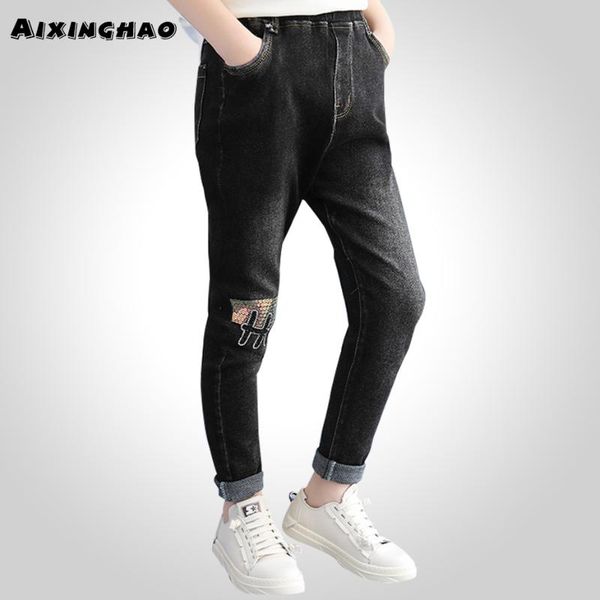 jeans girls sequined kids girl letter pattern kid spring autumn teenage children's clothing for, Blue 
jeans girls sequined kids girl letter pattern kid spring autumn teenage children's clothing for, Blue