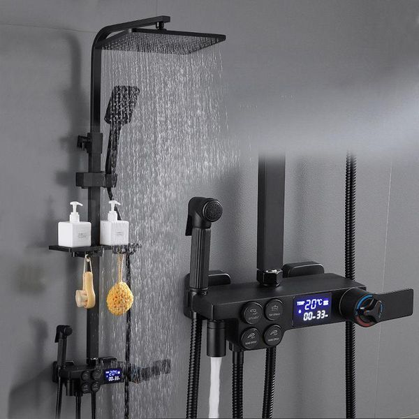 bathroom shower sets intelligent thermostatic digital faucet set electric system rainfall bathtub tap water-flow produce power
bathroom shower sets intelligent thermostatic digital faucet set electric system rainfall bathtub tap water-flow produce power