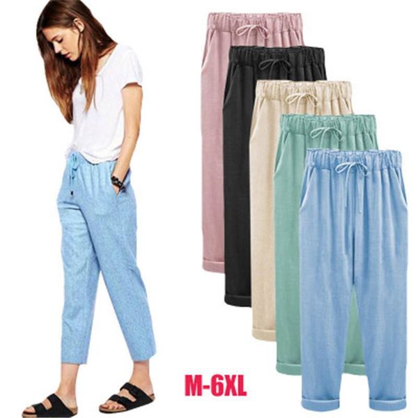women's pants & capris plus size 6xl summer women female imitation cotton and linen loose thin section, Black;white
women's pants & capris plus size 6xl summer women female imitation cotton and linen loose thin section, Black;white