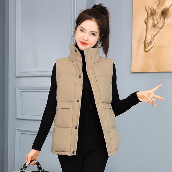 women's vests 2021 casual solid color vest cotton hooded thicken down coat sleeveless winter for women, Black;white
women's vests 2021 casual solid color vest cotton hooded thicken down coat sleeveless winter for women, Black;white