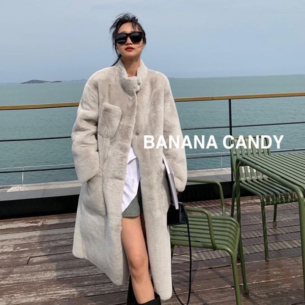 women's wool & blends 89213 original imitation fur coat long knee to the ankle imitated mink, Black
women's wool & blends 89213 original imitation fur coat long knee to the ankle imitated mink, Black