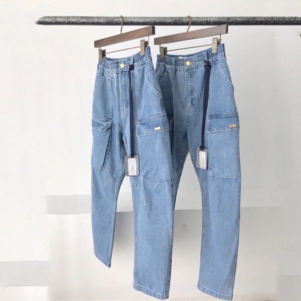 2021 new eldrie men women darted patch pockets kith denims classic pants 1:1 trousers jeans tf4n, Blue
2021 new eldrie men women darted patch pockets kith denims classic pants 1:1 trousers jeans tf4n, Blue