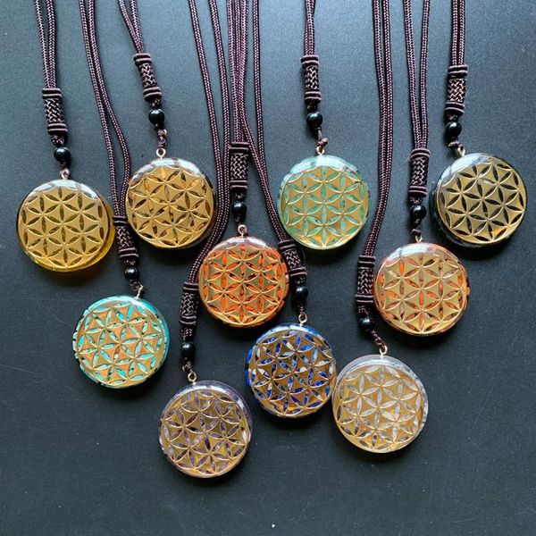 pendant necklaces chakra chips tumblestones flower of life necklace orgonite round resin jewelry adjustable rope chain 1pc, Silver
pendant necklaces chakra chips tumblestones flower of life necklace orgonite round resin jewelry adjustable rope chain 1pc, Silver