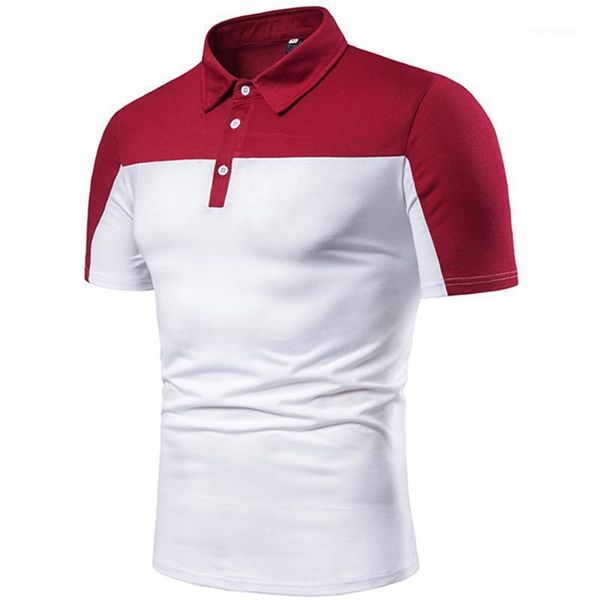 men's shirt fashion style color matching up down solid simple design male casual short sleeve slim t-shirt1, White;black
men's shirt fashion style color matching up down solid simple design male casual short sleeve slim t-shirt1, White;black