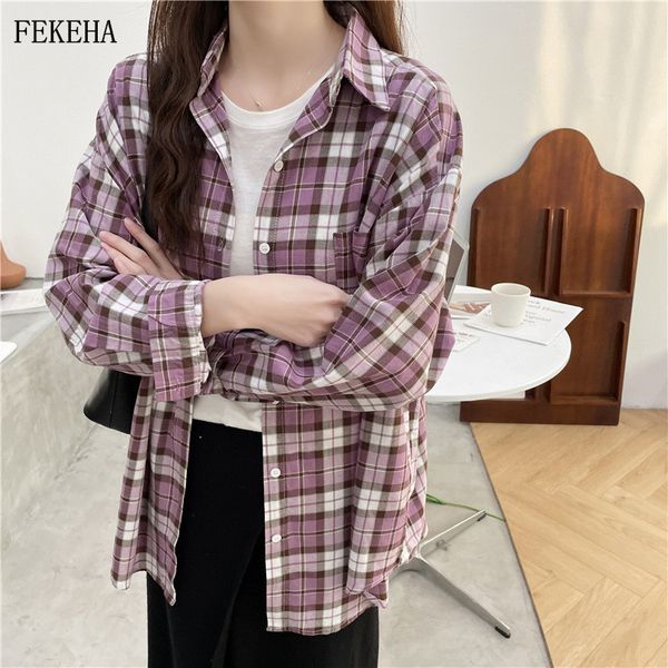 2021 new thin plaid shirts womens blouses loose lady 100% cotton long sleeve female clothes outwear spring summer news cjgj, White
2021 new thin plaid shirts womens blouses loose lady 100% cotton long sleeve female clothes outwear spring summer news cjgj, White