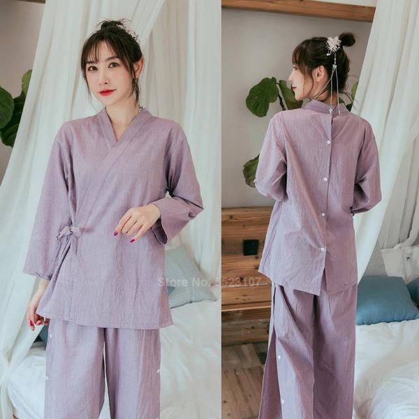 pure cotton japanese style sleepwear set 2020 new spa sauna wear open back message bathing pajamas men women kimono yukata, Black;red
pure cotton japanese style sleepwear set 2020 new spa sauna wear open back message bathing pajamas men women kimono yukata, Black;red