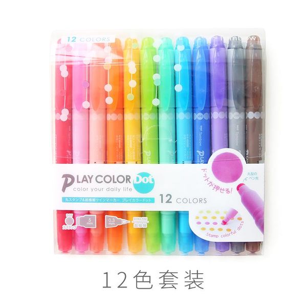 highlighters 12 color set tombow play dot watercolor pen double tip student highlighter hand account drawing round stamp markers, Black;red
highlighters 12 color set tombow play dot watercolor pen double tip student highlighter hand account drawing round stamp markers, Black;red
