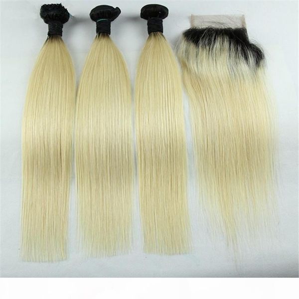 brazilian #1b 613 blonde ombre hair weave with 4*4 closure 3pcs silk straight dark root blonde virgin hair with closure 4pcs lot, Black
brazilian #1b 613 blonde ombre hair weave with 4*4 closure 3pcs silk straight dark root blonde virgin hair with closure 4pcs lot, Black
