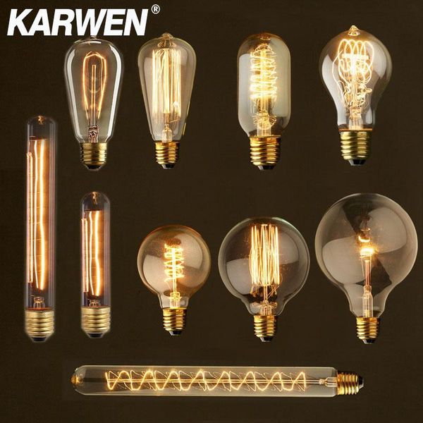 other lighting bulbs & tubes edison bulb e27 220v 40w st64 g80 g95 t10 t45 a19 retro ampoule vintage incandescent lamp filament light decor
other lighting bulbs & tubes edison bulb e27 220v 40w st64 g80 g95 t10 t45 a19 retro ampoule vintage incandescent lamp filament light decor