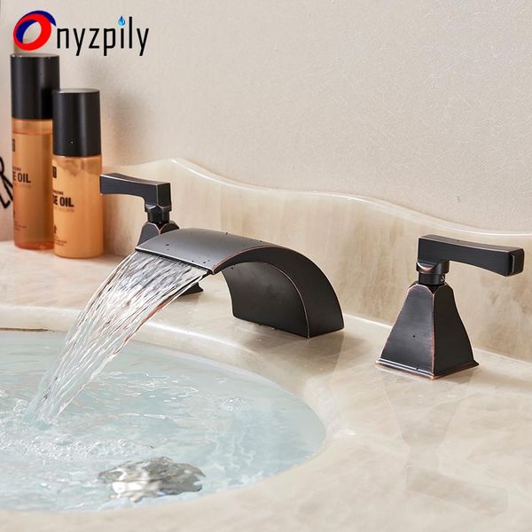 bathroom sink faucets basin faucet 3pc oil rubbed bronze water taps two handles three holes deck mounted
bathroom sink faucets basin faucet 3pc oil rubbed bronze water taps two handles three holes deck mounted