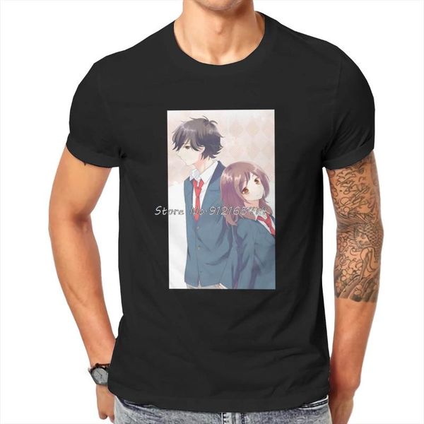 men's t-shirts ao haru ride japanese manga couple romantic anime love t shirt classic punk tshirt big size o-neck streetwear, White;black 
men's t-shirts ao haru ride japanese manga couple romantic anime love t shirt classic punk tshirt big size o-neck streetwear, White;black