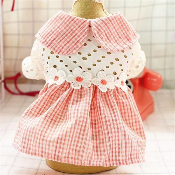 dog apparel summer soft mesh hollow pink plaid pet dress cute lace flower dresses puppy chihuahua clothes small costume
dog apparel summer soft mesh hollow pink plaid pet dress cute lace flower dresses puppy chihuahua clothes small costume