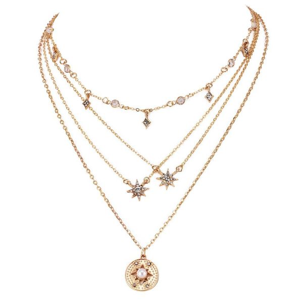 2021 new popular fashion in europe and the new lady full of stars star multilayer necklace set, Golden;silver
2021 new popular fashion in europe and the new lady full of stars star multilayer necklace set, Golden;silver