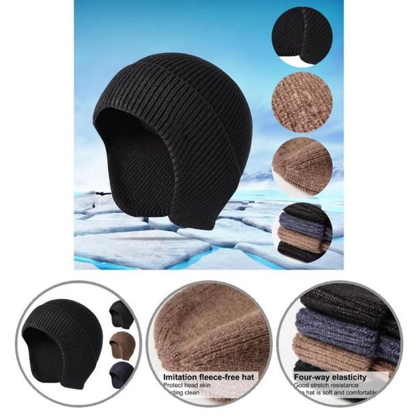 wide brim hats with earflaps simple travel camping ski caps knitted elastic for sports, Blue;gray
wide brim hats with earflaps simple travel camping ski caps knitted elastic for sports, Blue;gray