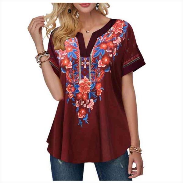 s-5xl plus size women blouses short sleeve floral printed shirt casual split v-neck loose ladies summer large size, White
s-5xl plus size women blouses short sleeve floral printed shirt casual split v-neck loose ladies summer large size, White