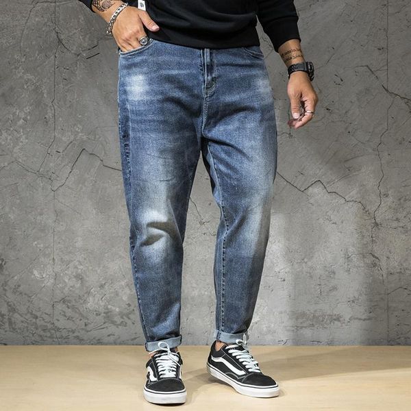 men's jeans men oversized harem pants spring autumn loose casual comfortable quality denim trousers male plus size 5xl 6xl 7xl, Blue
men's jeans men oversized harem pants spring autumn loose casual comfortable quality denim trousers male plus size 5xl 6xl 7xl, Blue