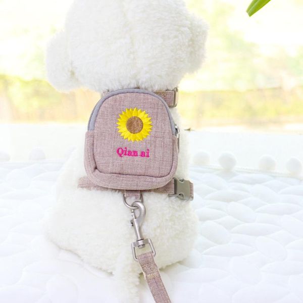 dog collars & leashes korean fashion embroidered pet backpack for teddy bichon leash harness set cats and dogs breast straps
dog collars & leashes korean fashion embroidered pet backpack for teddy bichon leash harness set cats and dogs breast straps